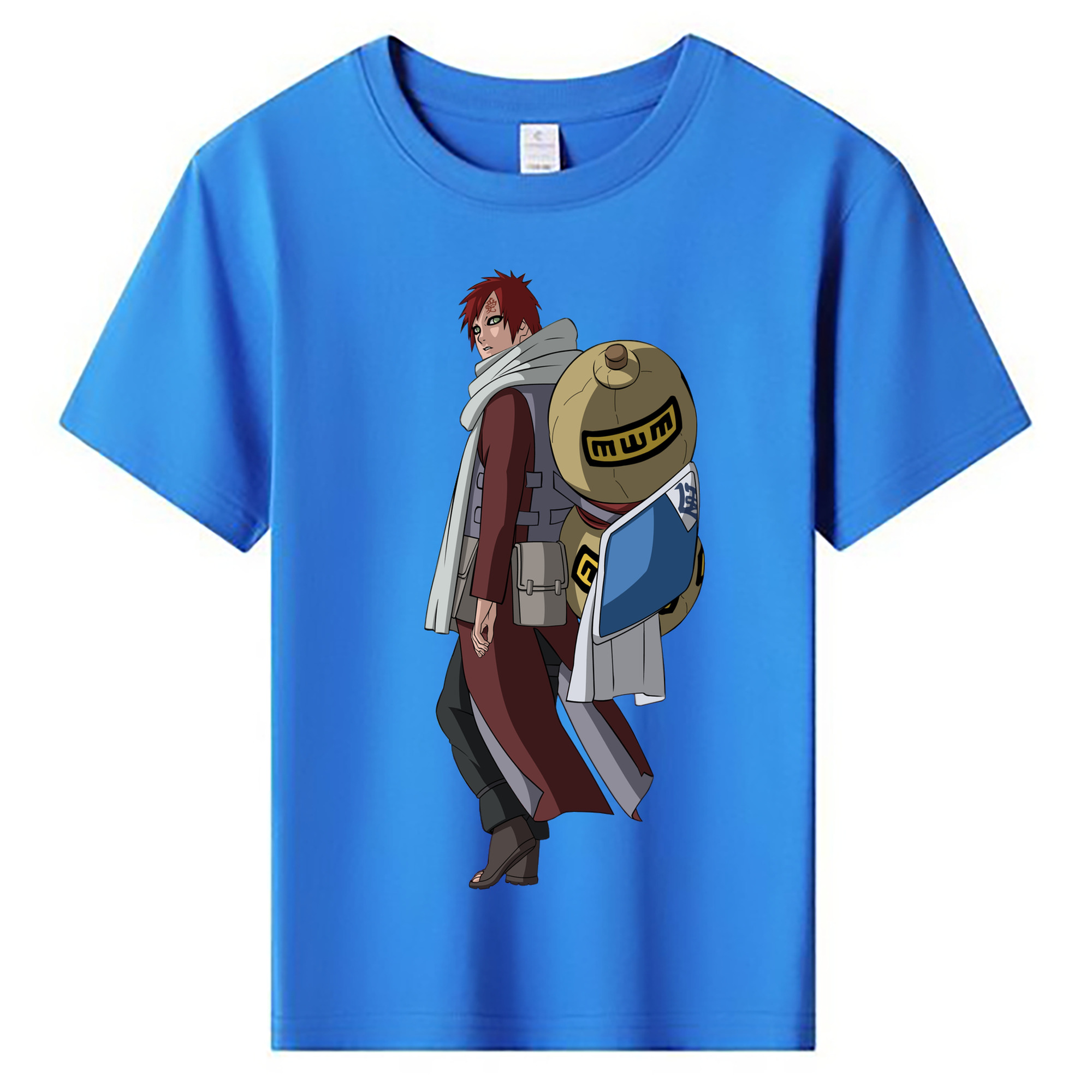 （画像用） NARUTO -ナルト- ガアラ Gaara 綿100％キッズTシャツ（フロントプリント）